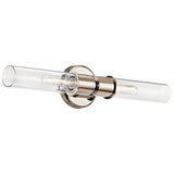 Aviv Wall Sconce Polished Nickel 24 Inch