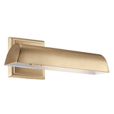 Carston Wall Cylinder Sconce Champagne Bronze 12.25 Inch