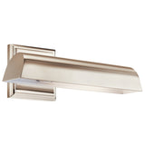 Carston Cylinder Wall Sconce Polished Nickel 12.25 Inch