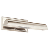 Carston Cylinder Wall Sconce Polished Nickel 18.25 Inch