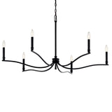 Malene Chandelier Black 6 Light