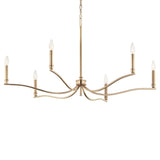 Malene Chandelier Champagne Bronze 6 Light