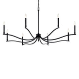 Malene Chandelier Black 8 Light