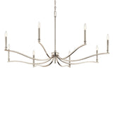 Malene Chandelier Polished Nickel 8 Light
