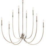 Malene Foyer Chandelier Polished Nickel