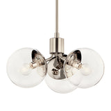 Silvarious Pendant Polished Nickel 3 Light