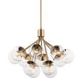 Silvarious Semi Flush Pendant Champagne Bronze 12 Light
