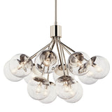 Silvarious Semi Flush Pendant Polished Nickel 12 Light
