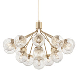 Silvarious Semi Flush Chandelier Champagne Bronze 16 Light