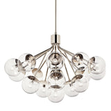 Silvarious Semi Flush Chandelier Polished Nickel 16 Light