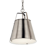 Etcher Cone Pendant Classic Pewter 13 Inch
