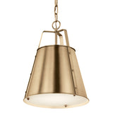 Etcher Cone Pendant Champagne Bronze 13 Inch