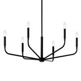 Madden Chandelier Black 32 inch / 6 Light