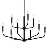 Madden Chandelier Black 32 inch / 9 Light