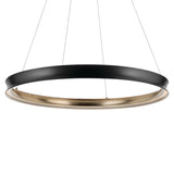 Larousse Round Chandelier Black 49.5 Inch