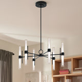 Riven Cylinder 1 Tier Chandelier lifestyle 1