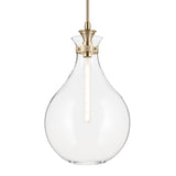 Laria Hour Glass Pendant Champagne Bronze 14 Inch