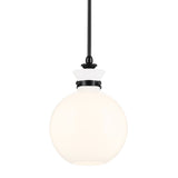Laria Round Pendant Black 10.25 Inch