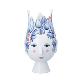 Bjørn Wiinblad Titania Vase, Blue, H: 9.8" By Bjorn Wiinblad