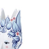 Bjørn Wiinblad Titania Vase, Blue, H: 9.8" By Bjorn Wiinblad