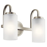 Kennewick Vanity Light Brushed Nickel 2 Light