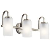 Kennewick Vanity Light Brushed Nickel 3 Light