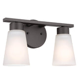 Stamos Vanity Cone Light Olde Bronze 2 Light