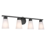 Stamos Vanity Cone Light Black 4 Light