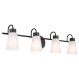 Erma Vanity Light Black 4 Light