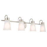 Erma Vanity Light Brushed Nickel 4 Light