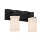Vetivene Vanity Light Textured Black 2 Light
