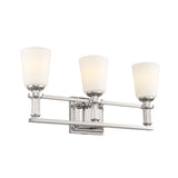 Rosalind Vanity Light Polished Nickel 3 Light