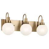 Hex Vanity Light Champagne Bronze 3 Light