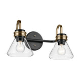 Farum Vanity Cone Light Black 2 Light
