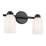 Shae Vanity Cylinder Light Black 2 Light