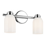 Shae Vanity Cylinder Light Chrome 2 Light