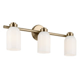 Shae Cylinder Vanity Light Champagne Bronze 3 Light