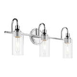 Kavi Vanity Cylinder Light Chrome 3 Light