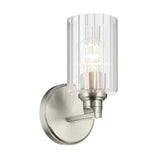 Gioe Cylinder Wall Sconce Brushed Nickel