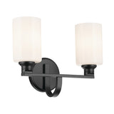 Gioe Cylinder Vanity Light Black 2 Light