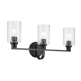 Gioe Cylinder Vanity Light Black 3 Light