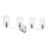 Gioe Vanity Cylinder Light Chrome 4 Light