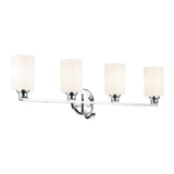 Gioe Vanity Cylinder Light Chrome 4 Light