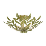 Broche 20.75'' Champagne Green Tea Semi Flush Mount by Crystorama