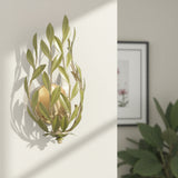 Broche 8.25'' Champagne Green Tea Sconce by Crystorama