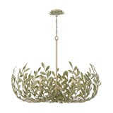 Broche 42'' Champagne Green Tea Chandelier by Crystorama