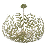 Broche 42'' Champagne Green Tea Chandelier by Crystorama