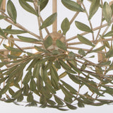 Broche 42'' Champagne Green Tea Chandelier by Crystorama