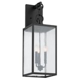 Lahden Outdoor Wall Light Black 9 inch / 3 Light