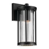Barras Cylinder Outdoor Wall Light Black 5.5 Inch